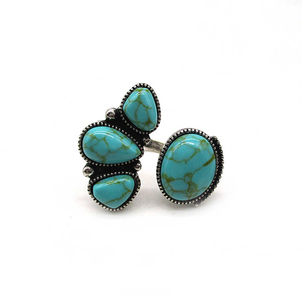 TURQUOISE BEAD RING