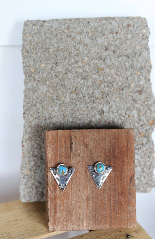 TURQUOISE ARROW SHAPE EARRINGS