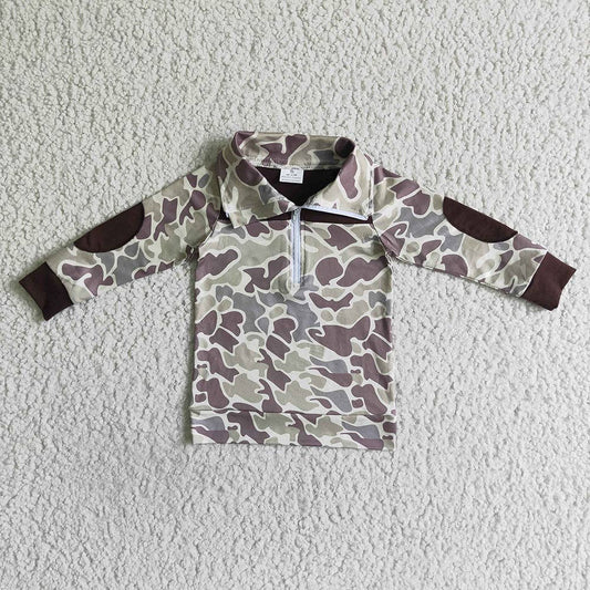 Little Hunter Camo Pullover Shirt