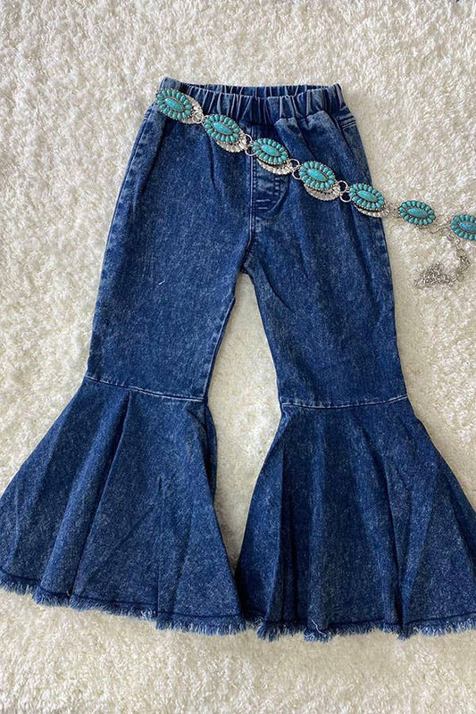 LITTLE COWGAL DENIM BELL BOTTOMS