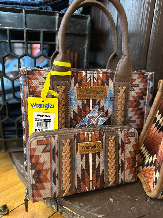 Wrangler Aztec Coffee Handbag Family