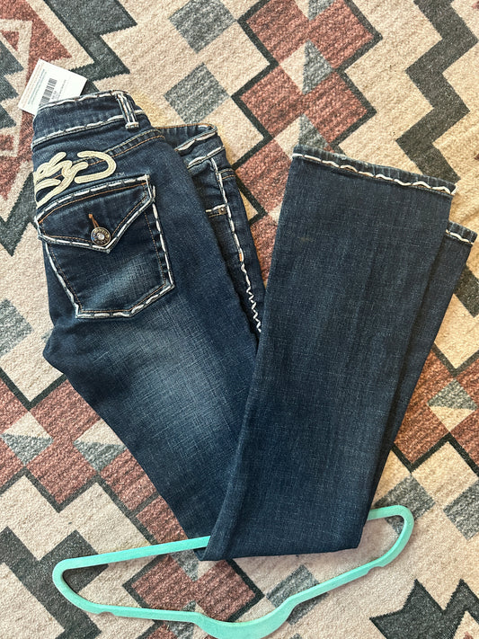 Ed Hardy Dark Wash Bootcut Size 27x32