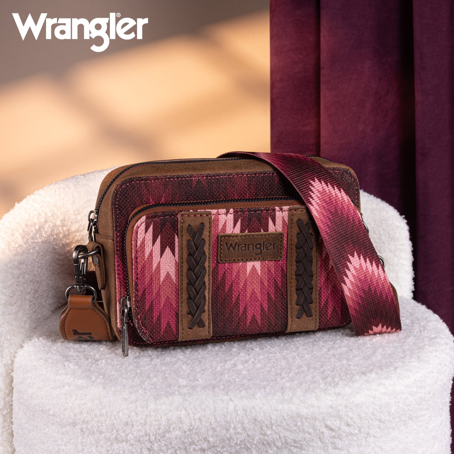 Wrangler Pink Aztec Handbag Family