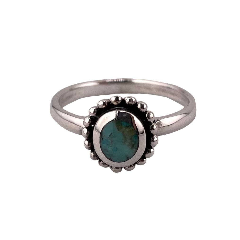 Round Turquoise Ring