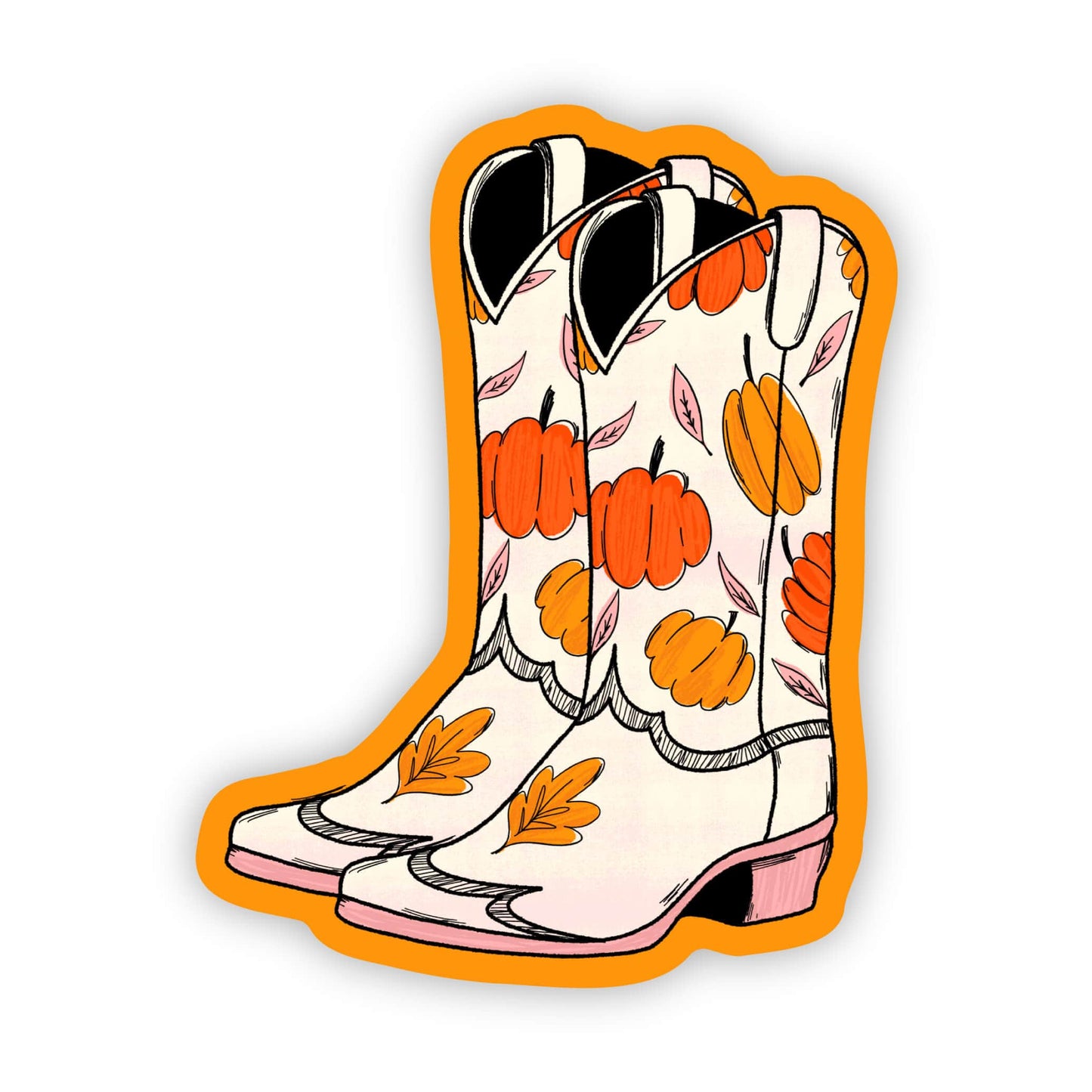 Western Boots Sticker - Fall Vibes