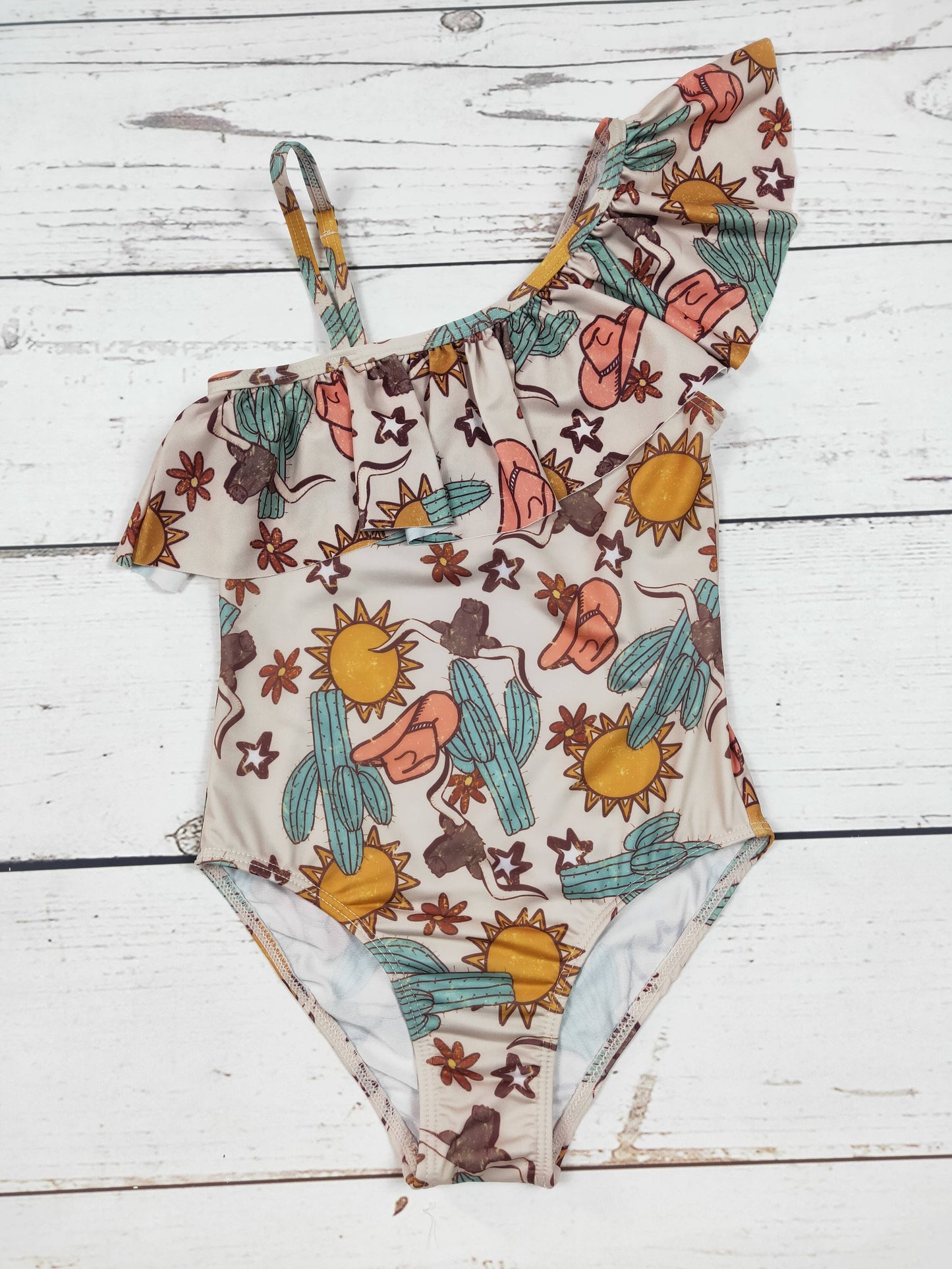 Cactus Cows Western Girls Summer Swimwear