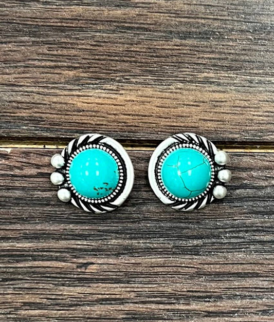 Nava Turquoise Stud Earrings