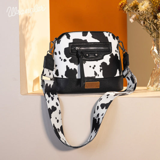 Wrangler Cow Print Crossbody Bag